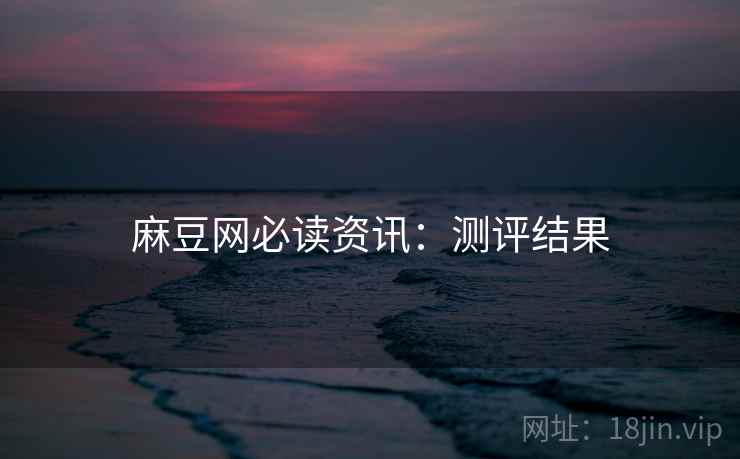 麻豆网必读资讯：测评结果