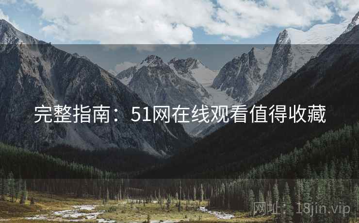完整指南：51网在线观看值得收藏