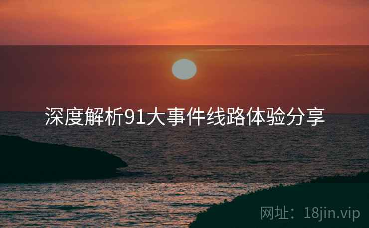 深度解析91大事件线路体验分享